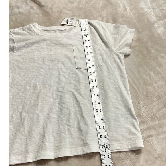 Crewcuts Short Sleeve Slub Pocket Tee Girl's Large 10-11 White NWT - Picture 7 of 8